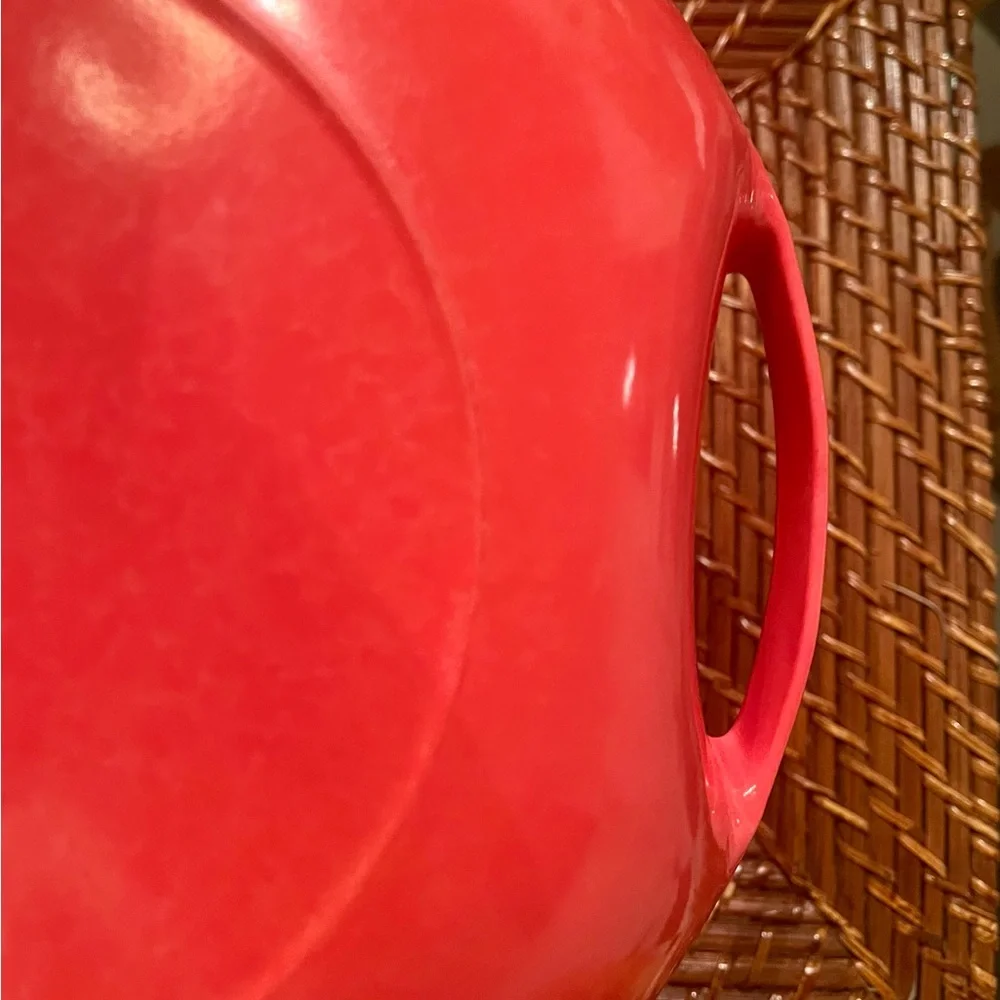 Orange BRANCHELL Vtg. Double Handle Serving Bowl - beautiful condition & color!!